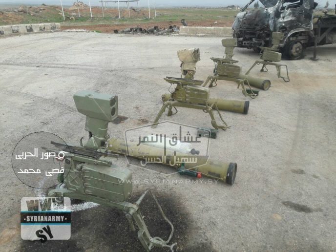 Syrian army captures terrorist weapons Hama