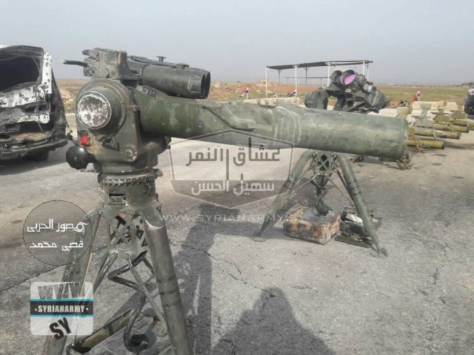 Syrian army captures terrorist weapons Hama