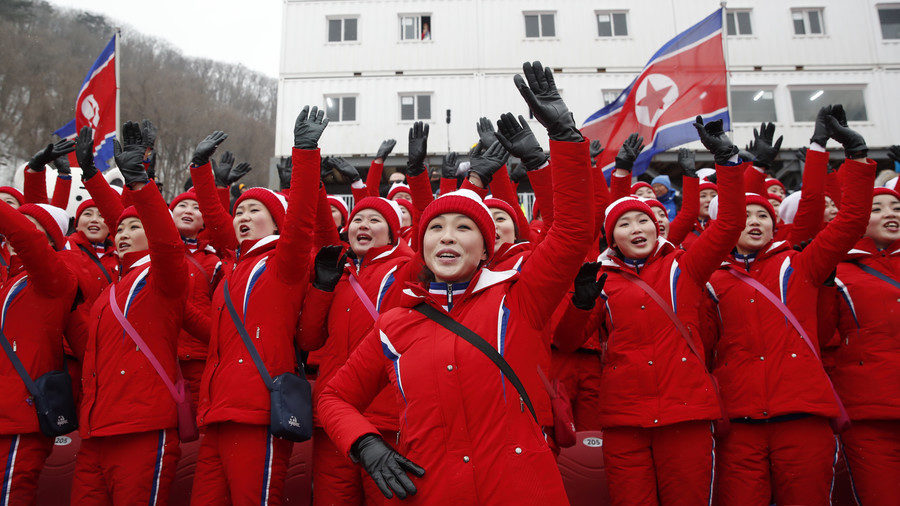 North Korean Olympics cheerleaders