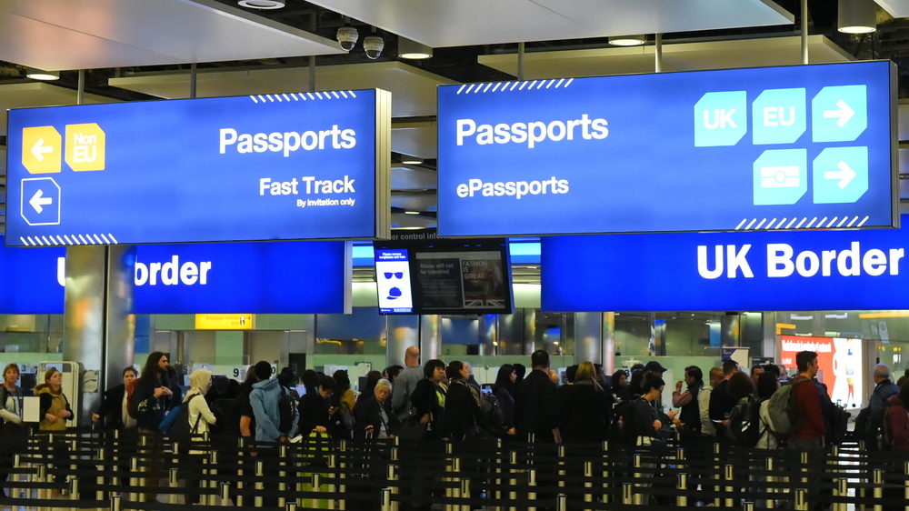 British customs airport