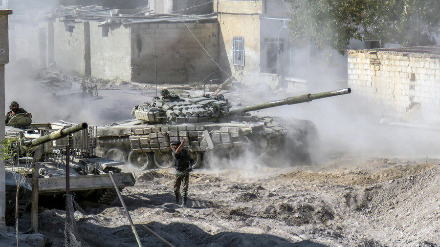 Syrian Army modified T-72 tank