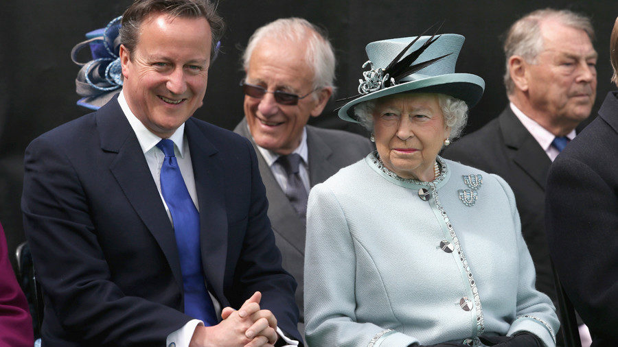 Queen Elizabeth and David Cameron