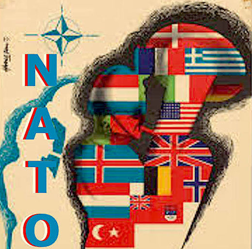 Click to enlarge NATO flags