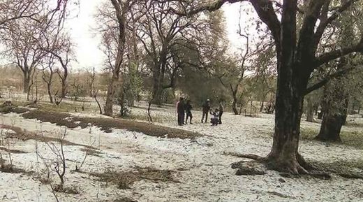 Click to enlarge India hailstorm