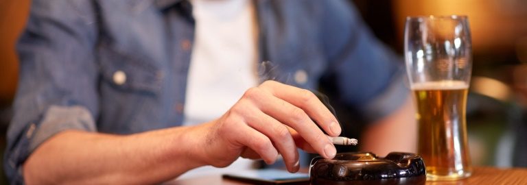 Click to enlarge smoking beer