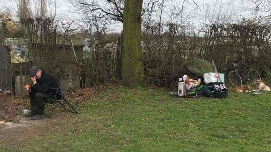Man evicted from his caravan