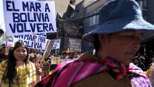 Click to enlarge Bolivia march protest
