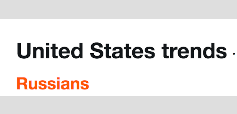 United States trends Russians