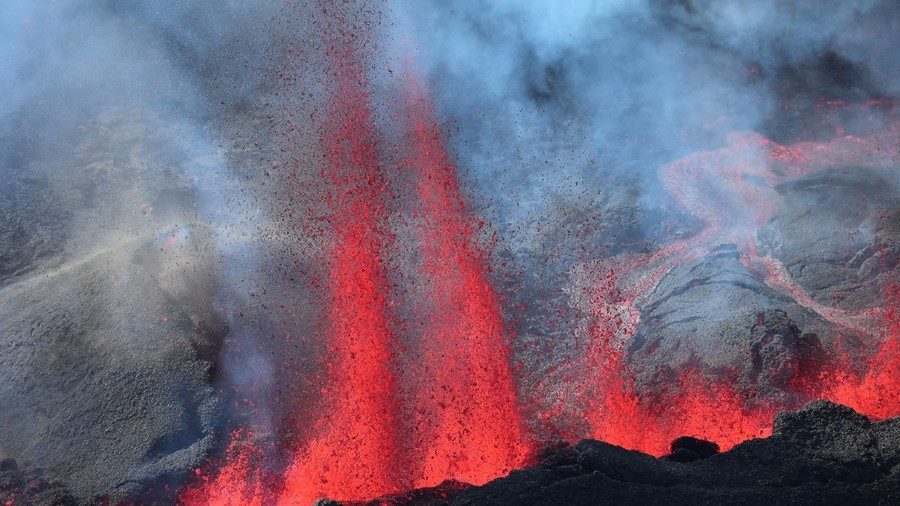 A lava flow
