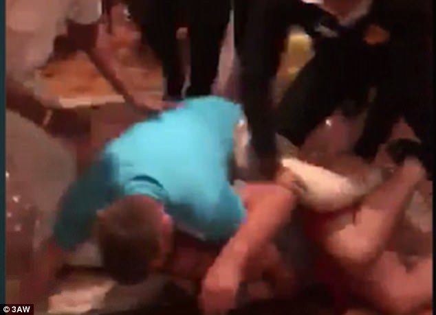 Passengers on board the Carnival Legend ship recorded the moment their cruise was reduced to bloody chaos as fighting broke out between 30 members of two family groups