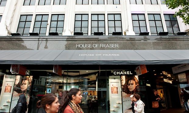 House of Fraser is struggling with heavy debts.
