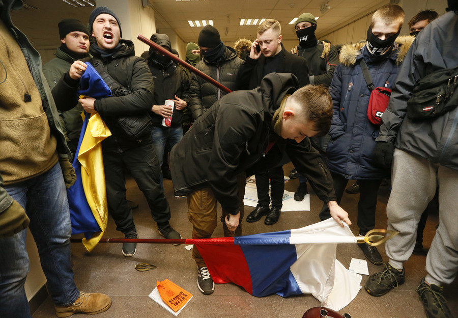 Click to enlarge Ukrainian radicals