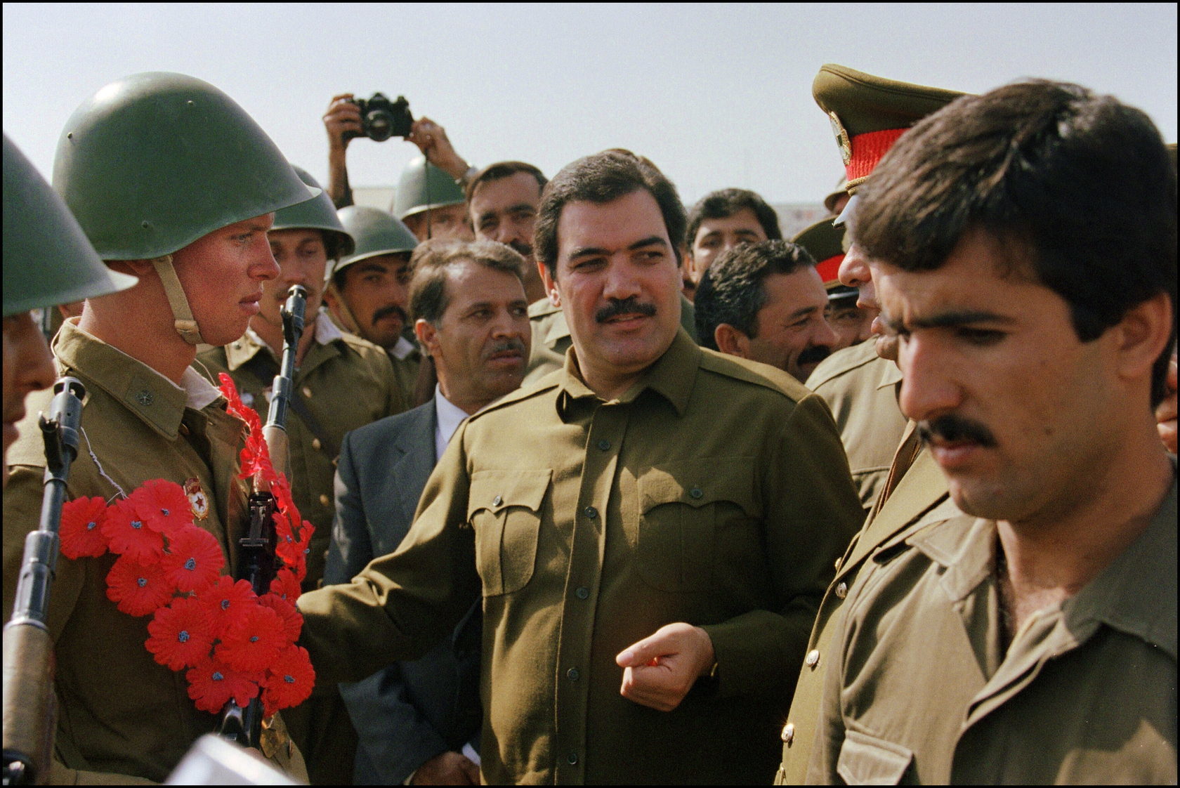 Click to enlarge Afghanistan's president Mohammed Najibullah