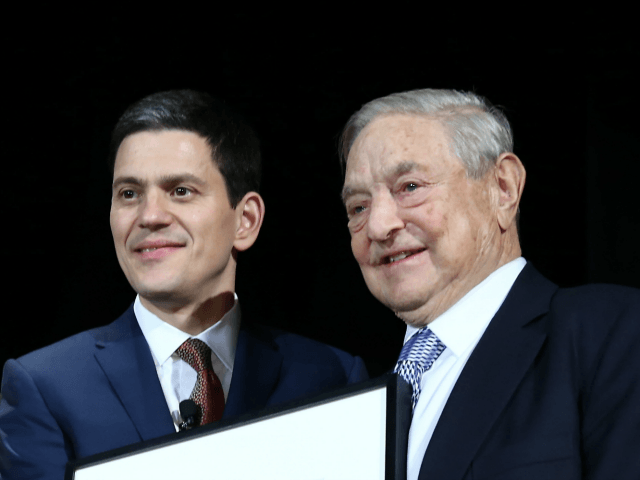 Click to enlarge David Miliband George Soros