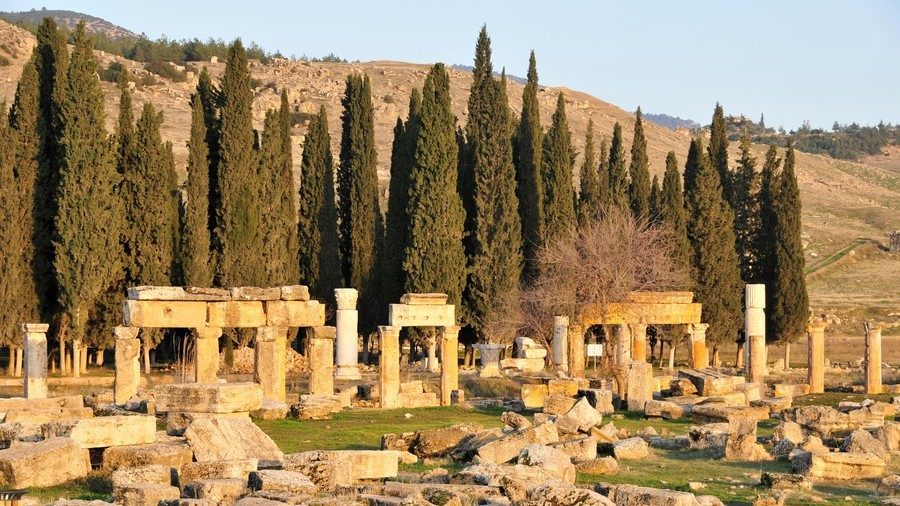 Archaeological sites at Hierapolis