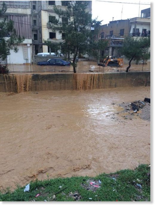 Floods in Lebanon, 18 February 2018.