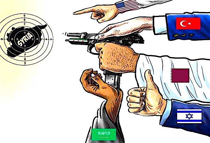 Click to enlarge Syria hands gun