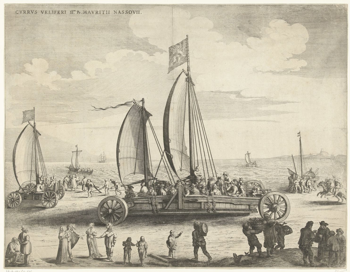 To adjust to new weather patterns, the Dutch developed such inventions as the “sailing car” or ”land yacht,” which used wind power to haul people and goods along beaches.
