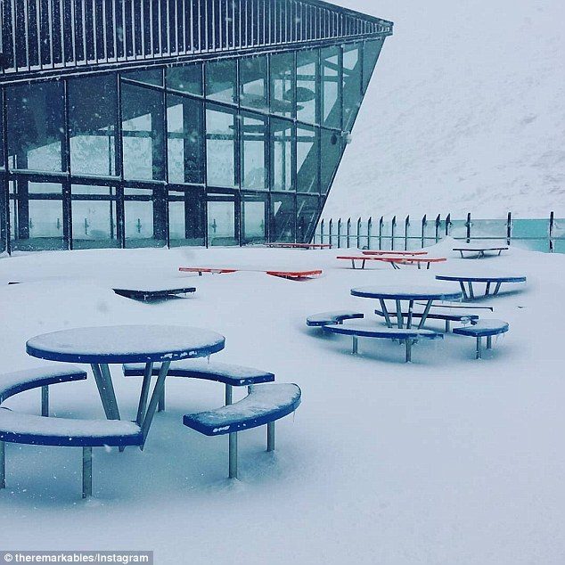 Click to enlarge Some parts of the Remarkables ski area, located in the south of New Zealand's South Island, received a metre of snow after ex-Cyclone Gita wreaked havoc further north