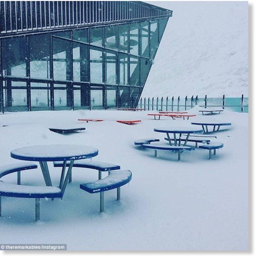 Click to enlarge Some parts of the Remarkables ski area, located in the south of New Zealand's South Island, received a metre of snow after ex-Cyclone Gita wreaked havoc further north