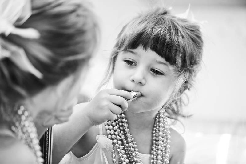 little girl lipstick femininity