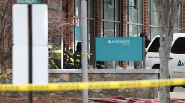 Click to enlarge Man crashes into CT hospital