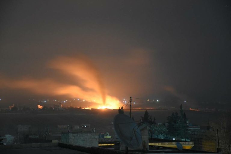 Turkish Army’s artillery guns and rocket launchers shelled an aid convoy