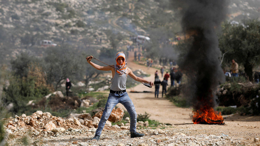 Palestinian demonstrator