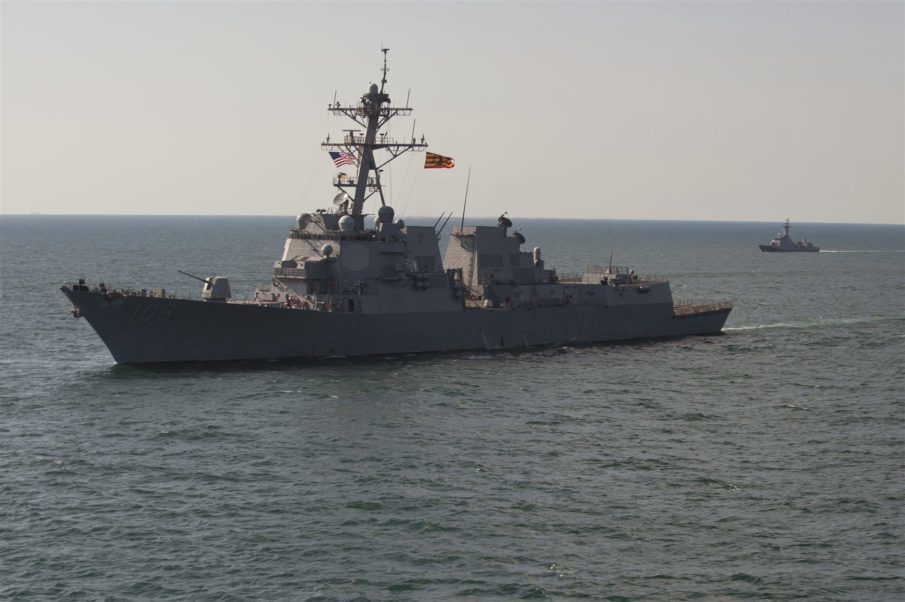 US Navy warship