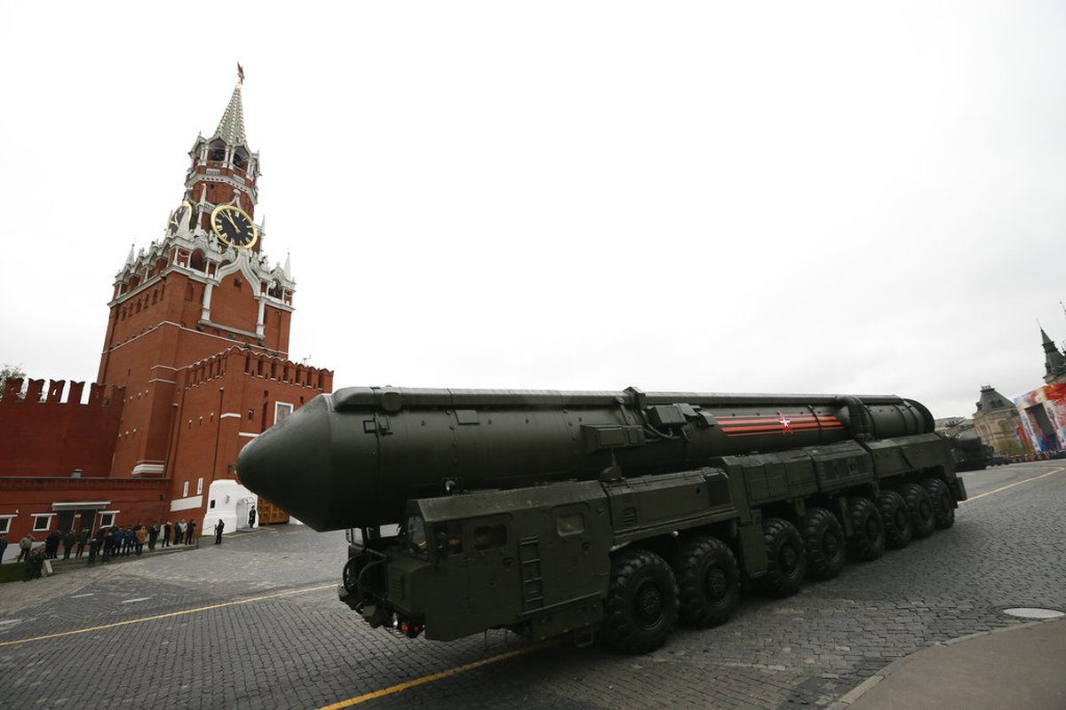 Russian Topol M intercontinental ballistic missile launcher