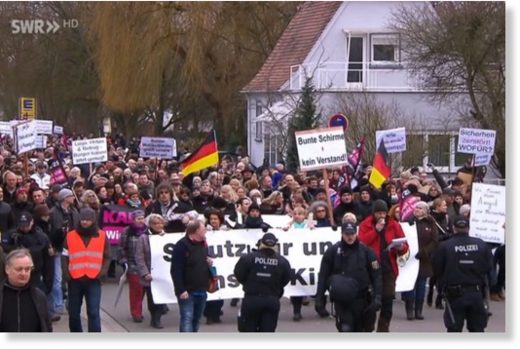 Protest in Kandel