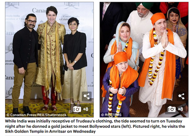 Click to enlarge Trudeau India