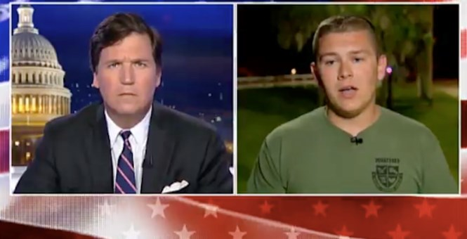 Click to enlarge Colton Haab on Tucker Carlson