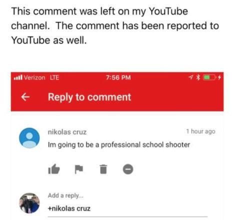 nikolas cruz threat