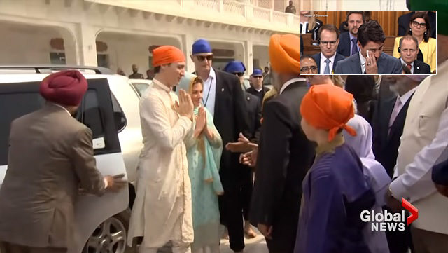 Click to enlarge Justin Trudeau India