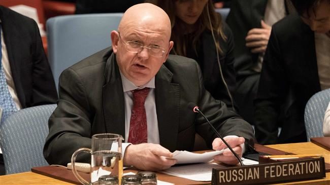 Russia's Ambassador to the UN Vasily Nebenzya