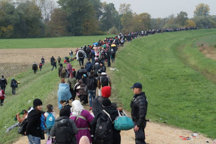 Click to enlarge Undocumented migrants pouring into Europe