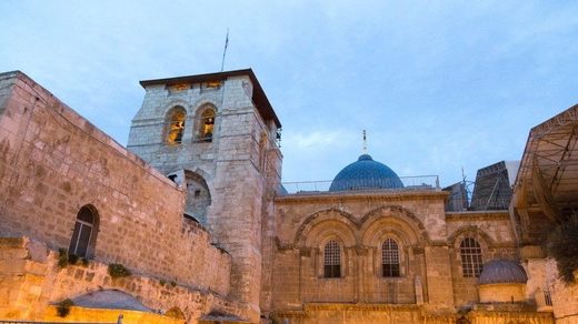 The Church of the Holy Sepulchre in Jerusalem.
