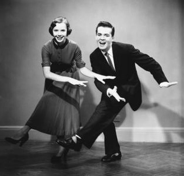 swing couple dancing