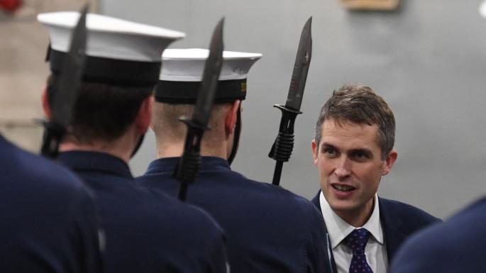 Click to enlarge UK Defence Secretary Gavin Williamson