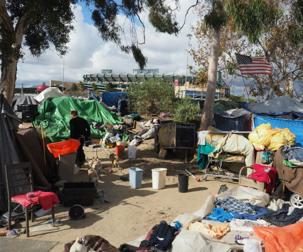 homeless encampment