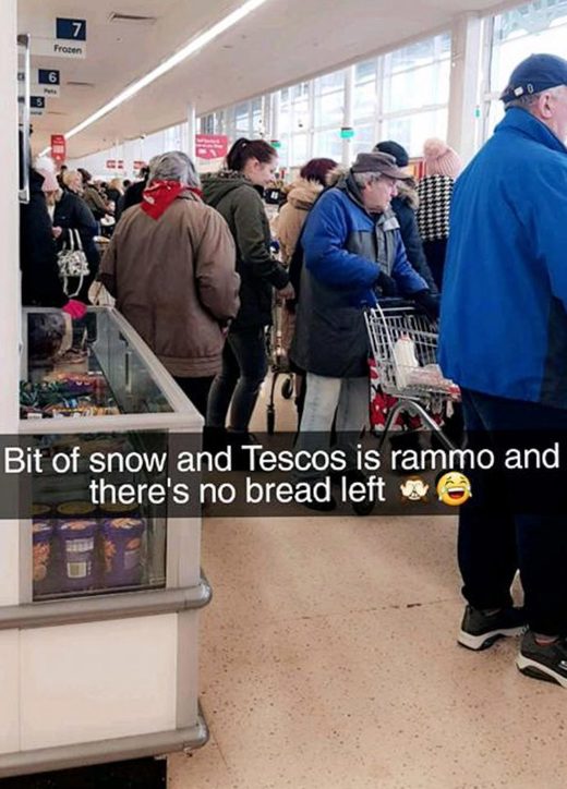 panic buy uk snow