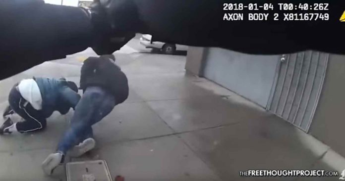 cop attack man