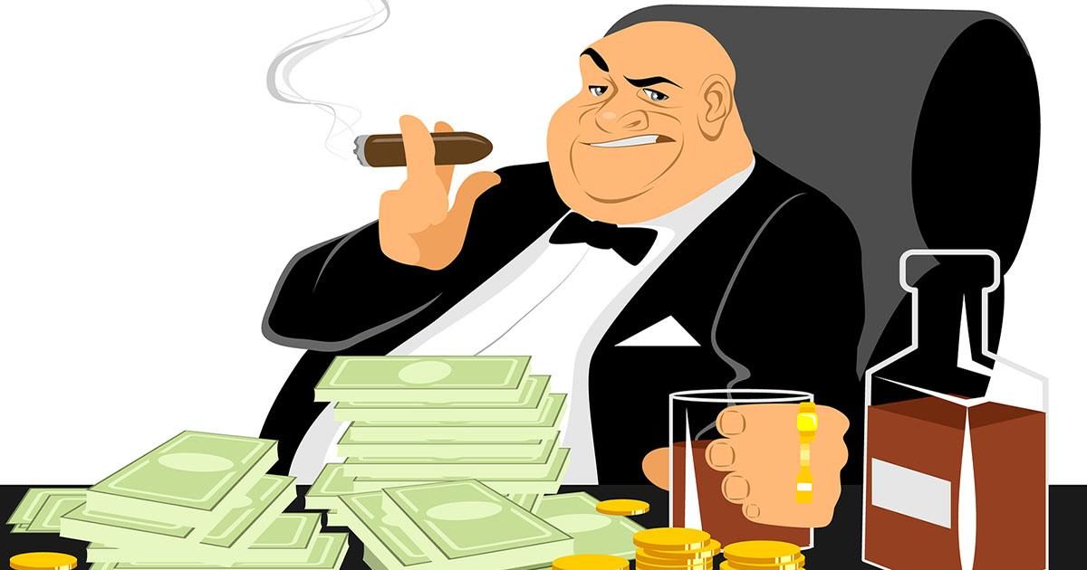 Click to enlarge fat cat banker