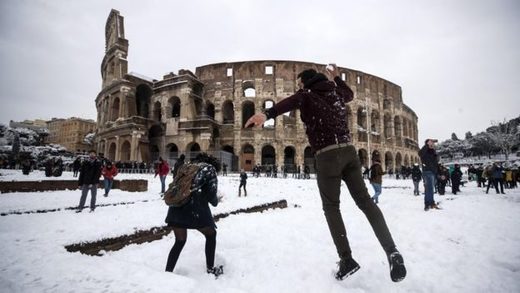 Rome snow