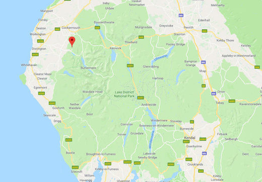 MAPPED: The quake's epicentre was on the edge of Cumbria's famous Lake District park