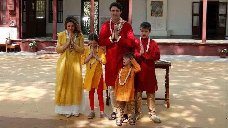 Click to enlarge Justin Trudeau India