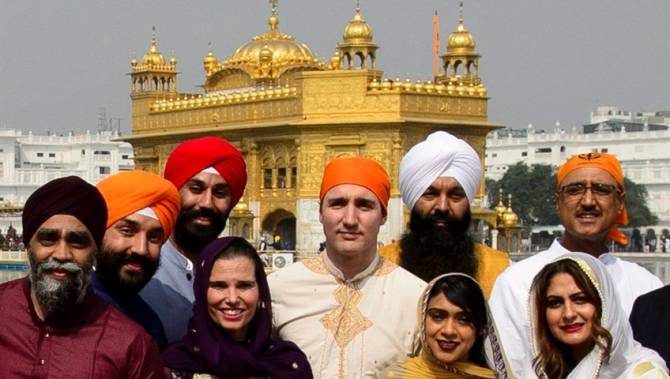 Click to enlarge Justin Trudeau India