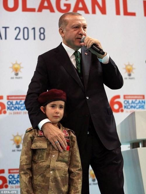 Click to enlarge Erdogan crying girl