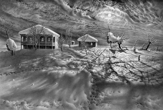 Click to enlarge It's snowing